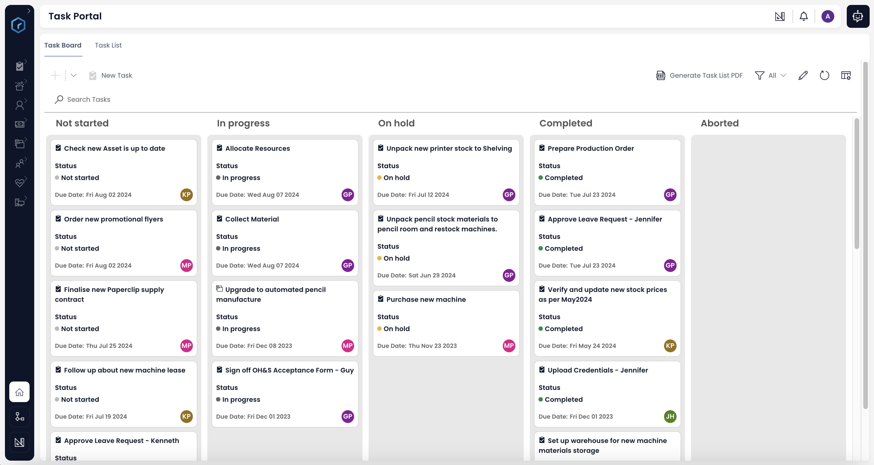 Task portal